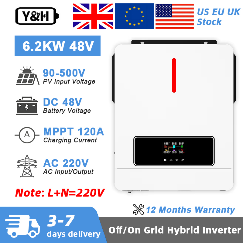 Y&H 6.2KW Hybrid Solar Inverte - Flexible Solar Panel review and price