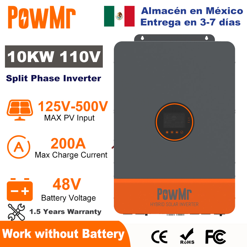 PowMr 10KW Split Phase Inverte - Flexible Solar Panel review and price